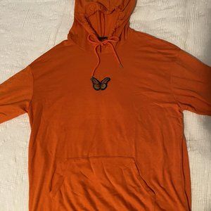 Shein Butterfly Embroidered Hoodie